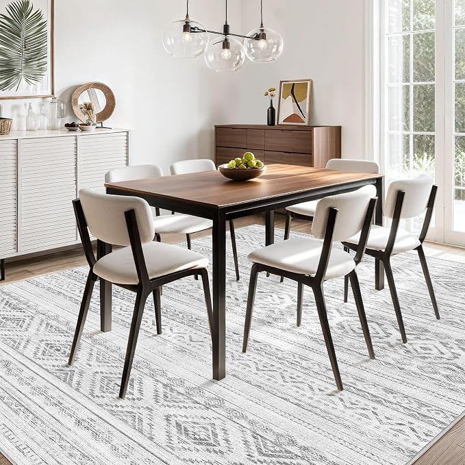 cotiled 7x9 Area Rugs Living Room Rug: Washable Boho Rugs - Image 8