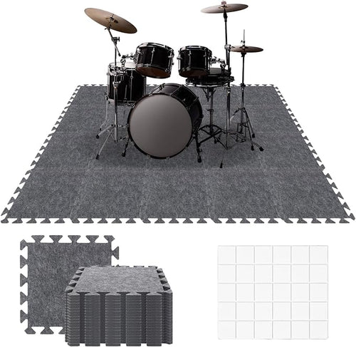 20 Pieces Sound Absorbing Interlocking Floor Mats, 11.8 x 11.8 x 0.4 inches by LITLANDSTAR
