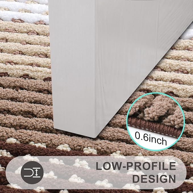 Kitinjoy Indoor Outdoor Door Mat, 47x17 Non-Slip Absorbent Dirt Trapper - Image 4