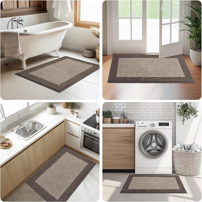 Machine Washable Kitchen Rug 32" x 48", Non Slip Indoor Door Rug, Absorbent - Image 6