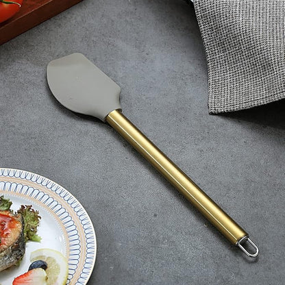 Gold Spatulas, Berglander Non-stick Silicone Flexible Scrapers Baking Mixing - Image 2
