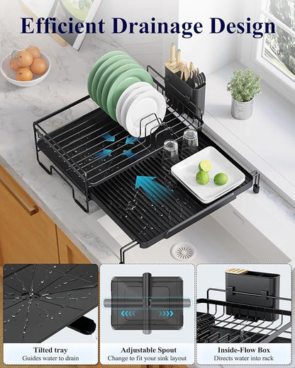 Kitsure Extendable Dish Drying Rack - Image 4