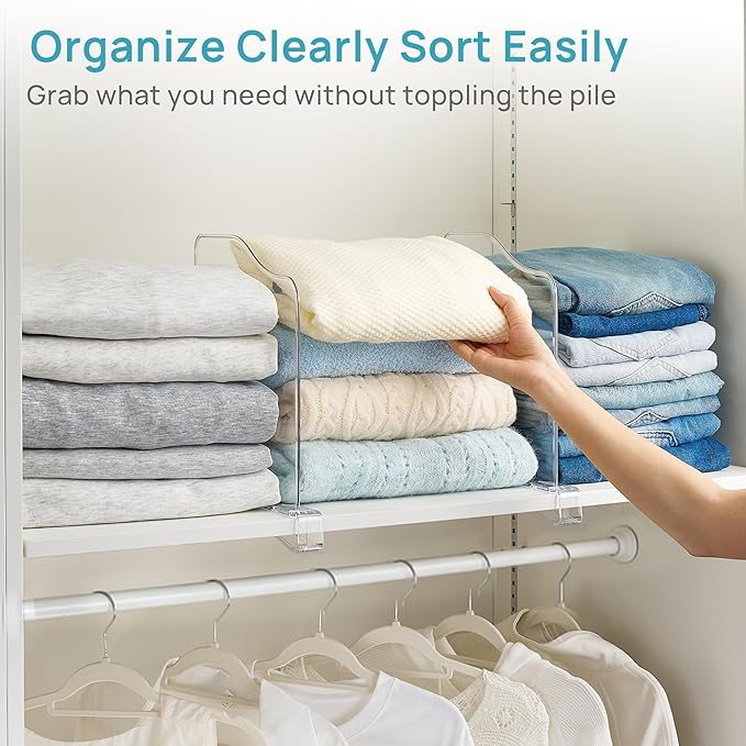 Vtopmart 8 Pack 12in Height Shelf Dividers - Image 3