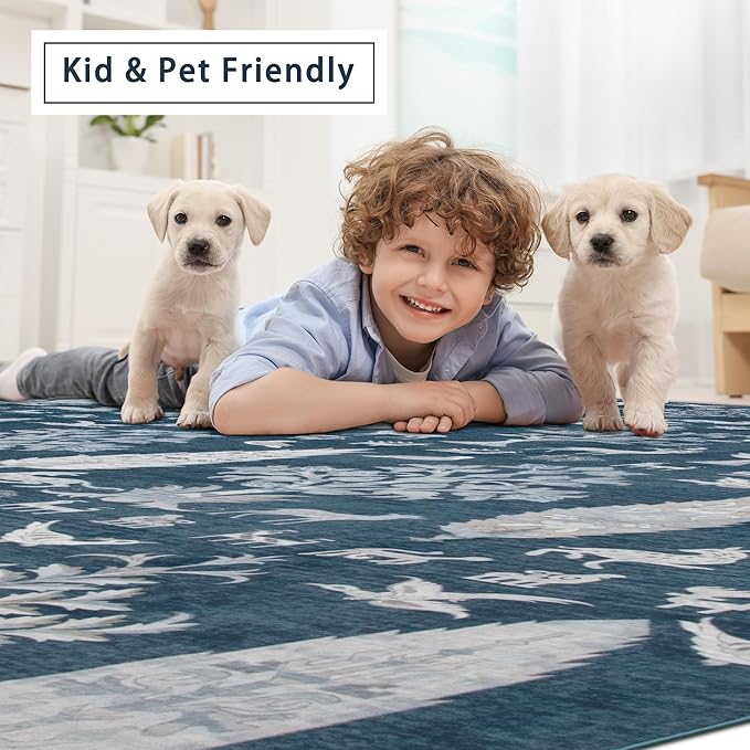 Srugn Washable Rugs 8x10 Area Rugs - Image 6