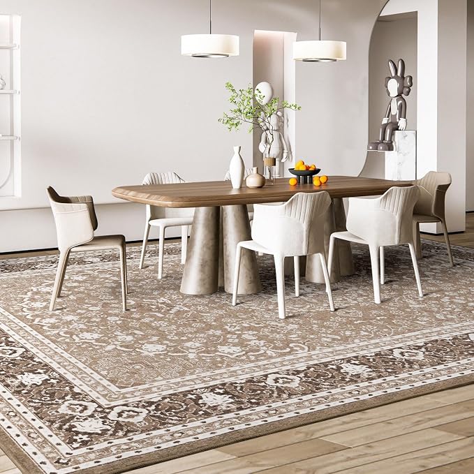 Lessymo 6 x 9 Area Rugs for Living Room, Machine Washable Area Rugs Boho Faux - Image 4