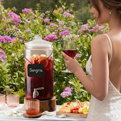 2 Gallon Glass Drink Dispenser - Image 7