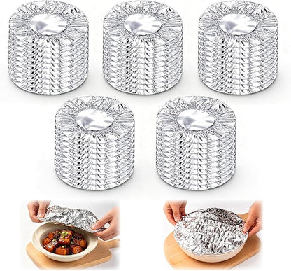 Reusable Aluminum Foil Food Cover, Heat-Insulating, Freshness-Preserving by Unknown