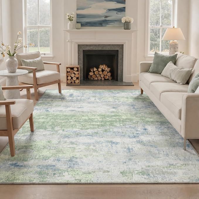 BEIMO Area Rugs 5x7 for Living Room Bedroom, Modern Abstract Machine Washable by BEIMO