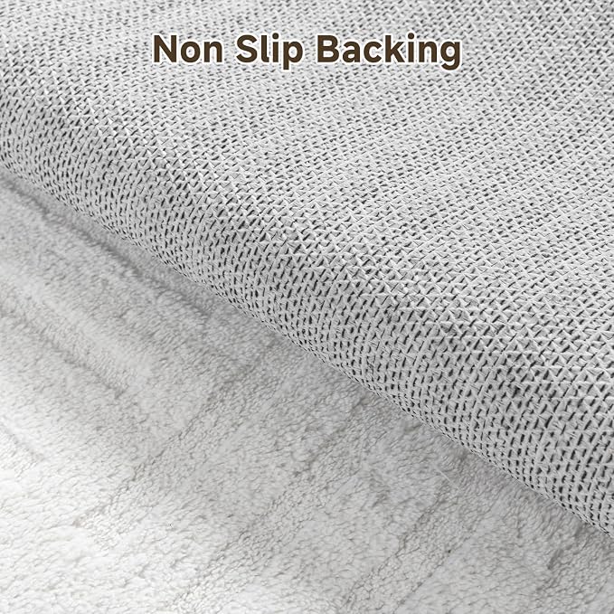 Pauwer 8x10 Washable Area Rugs for Living Room Modern White Solid Color Soft - Image 5