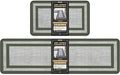 Mattitude Kitchen Mats Set of 2 Cushioned Rugs 0.47 inch Thick Anti-Fatigue Mats by Mattitude