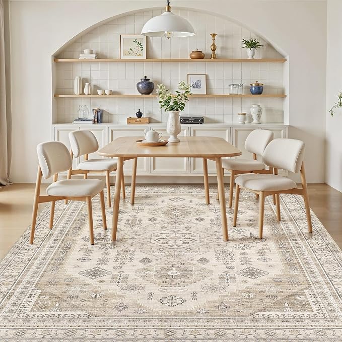 5x7 Washable Area Rug, Large Rugs - Image 7