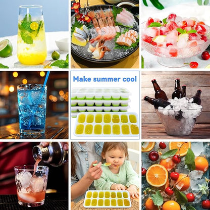 RAIN SPIRIT Ice Cube Trays, 2 Pack Durable Stackable Ice Trays - Image 4