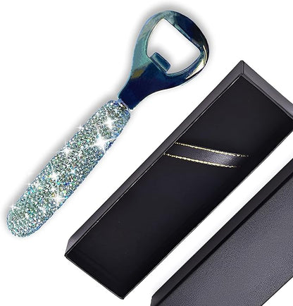 Handcrafted Silver Crystal Bling Beer Opener – Sparkle Diamond Bottle Openers - Image 3