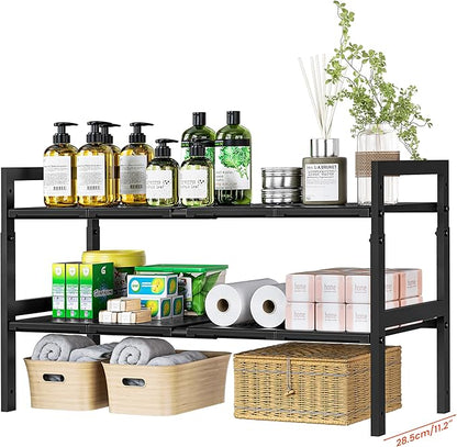 Under Sink Organizer and Storage 16.5"-30.7" Expandable Length, Adjustable by Home