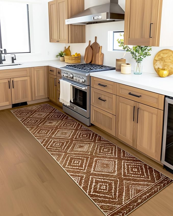 BESTSWEETIE Area Rug 2x6 Rug Machine Washable Non-Slip Low Pile Print Pattern - Image 8
