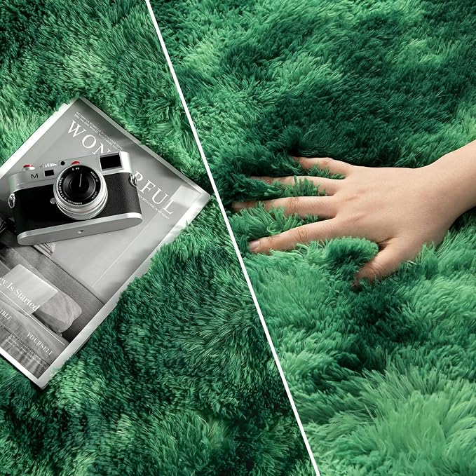 Deerhoo Large Shag Area Rugs 6 x 9, Plush Fuzzy Rugs - Image 3