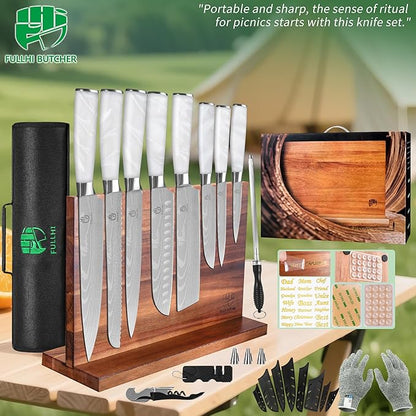 FULLHI 15pcs Japanese Knife Set - Image 9