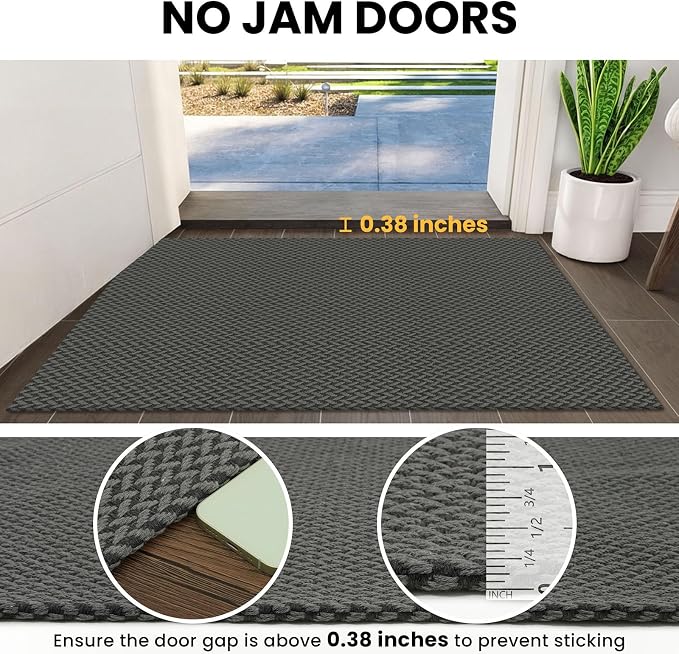 IOHOUZE Small Area Rug 2x3 Washable Woven Rugs - Image 3