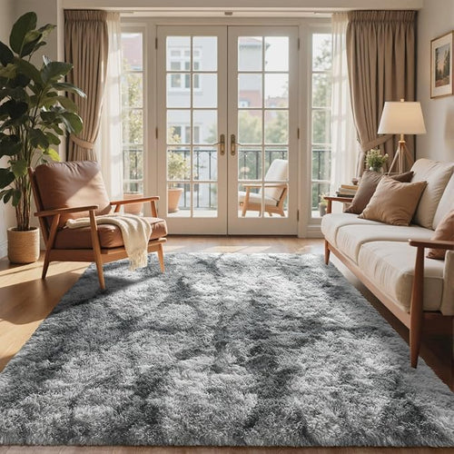 6x9 Ft Large Shag Rugs for Living Room Decor, Tie-Dyed Ultra Soft Fluffy Furry - Image 2