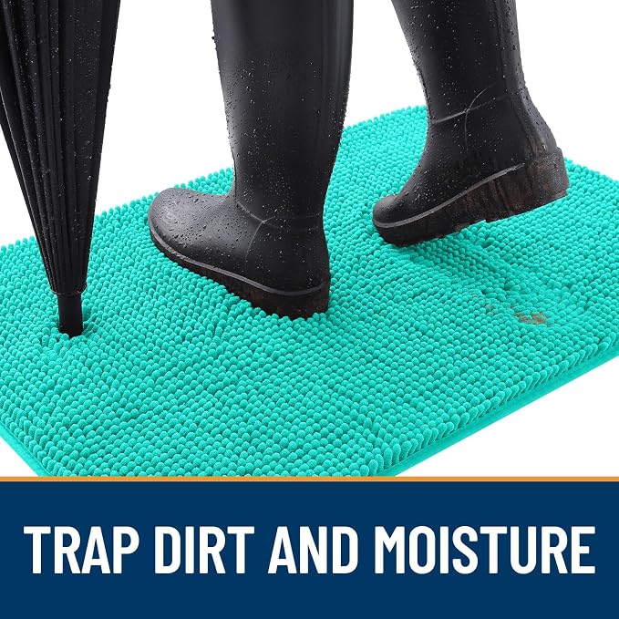OLANLY Dog Door Mat for Muddy Paws 32x20, Absorbs Moisture and Dirt, Absorbent - Image 2