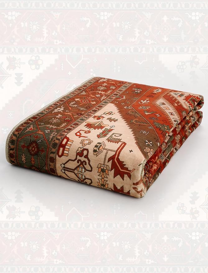 SERISSA Boho Washable Runner Rug, 2x6 Rug Runner Non-Slip Vintage Terracotta - Image 7
