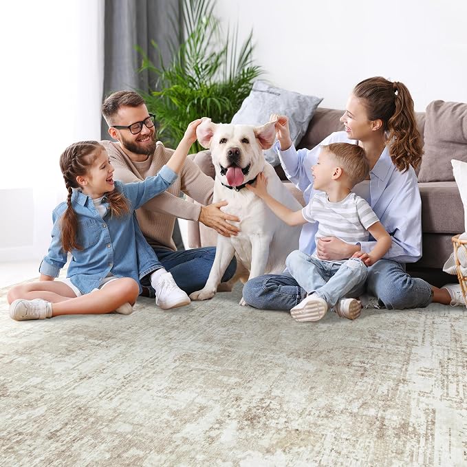 10x14 Area Rugs Large Living Room Rug Washable: Modern Abstract Rug Indoor - Image 7
