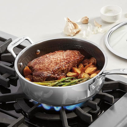 Cuisinart FusionPlus Hybrid Stainless Steel Cookware, 3.5-Quart Sauté Pan - Image 2