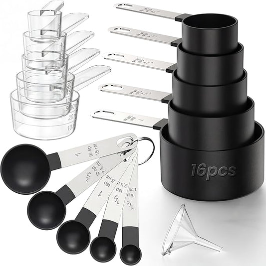 16PCS Measuring Cups and Spoons Set, Measuring Spoon Set by CreateHarmonyWithYourPet