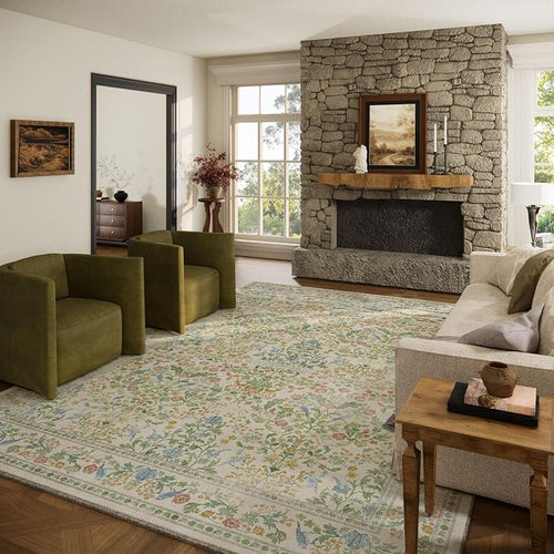 10x14 Area Rugs for Living Room: Washable Rug Non Slip Stain Resistant Ultra by palohom