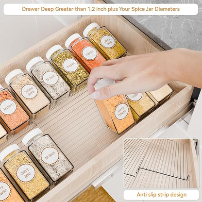 Yieach 4 Pack Adjustable Narrow Spice Rack - Image 7
