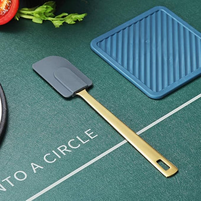 Gold Silicone Spatulas, Berglander Flexible Scrapers Baking Mixing Tool - Image 2