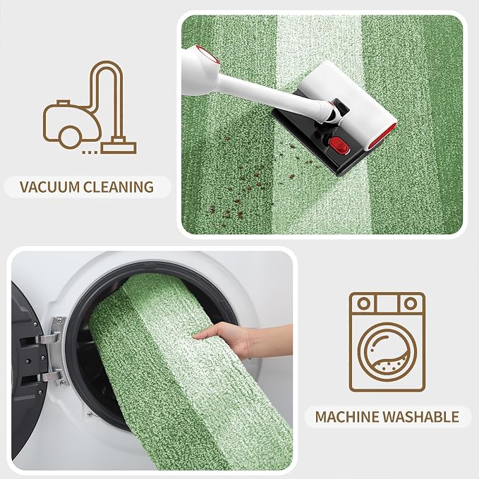 Kitinjoy Indoor Outdoor Door Mat, 45x27 Non-Slip Absorbent Dirt Trapper - Image 5
