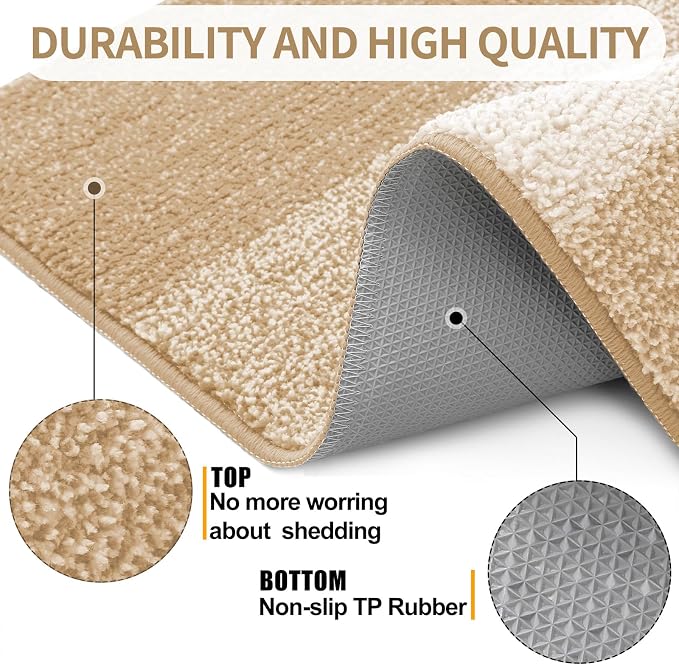 Kitinjoy Indoor Outdoor Door Mat, 48x30 Non-Slip Absorbent Dirt Trapper - Image 3