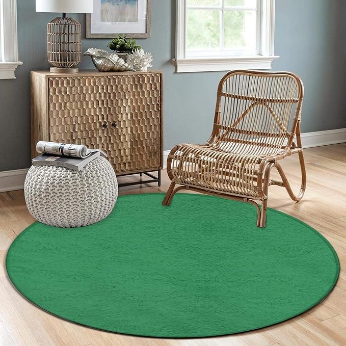 Home Decor Non Slip Kitchen Office Circle Rug, Machine Washable Modern Round - Image 3