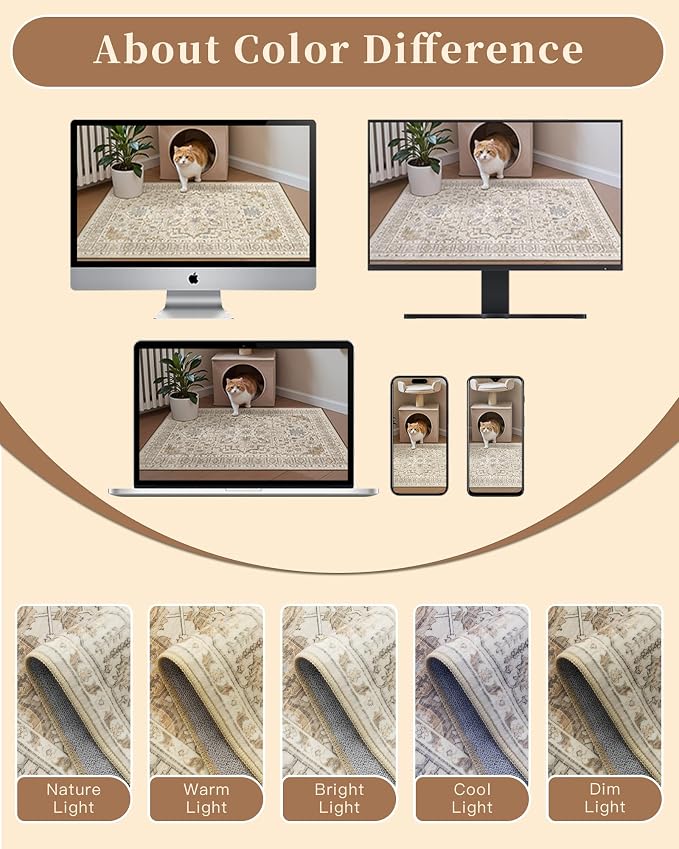 Madane 4x12 Wide Hallway Runners: Washable 12ft Runner Rug - Image 9