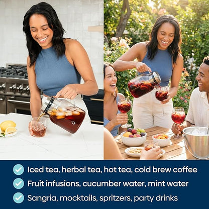 Infusion Pro Glass Fruit Infuser Water Pitcher, Heat Resistant - Image 5