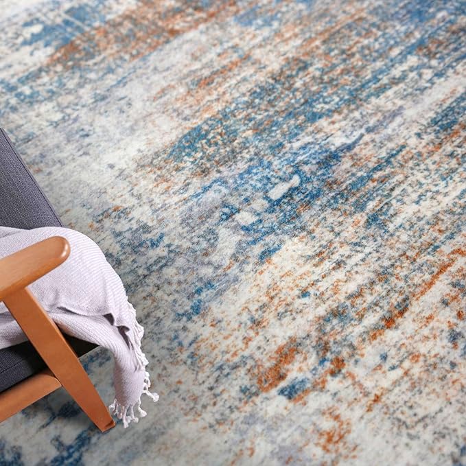 IOHOUZE Round Area Rug 5 Ft Circle Entryway Rugs Round Washable Door Mat Indoor - Image 8