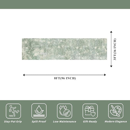3x12 ft Non Skid Hallway Runner Rug - Image 2