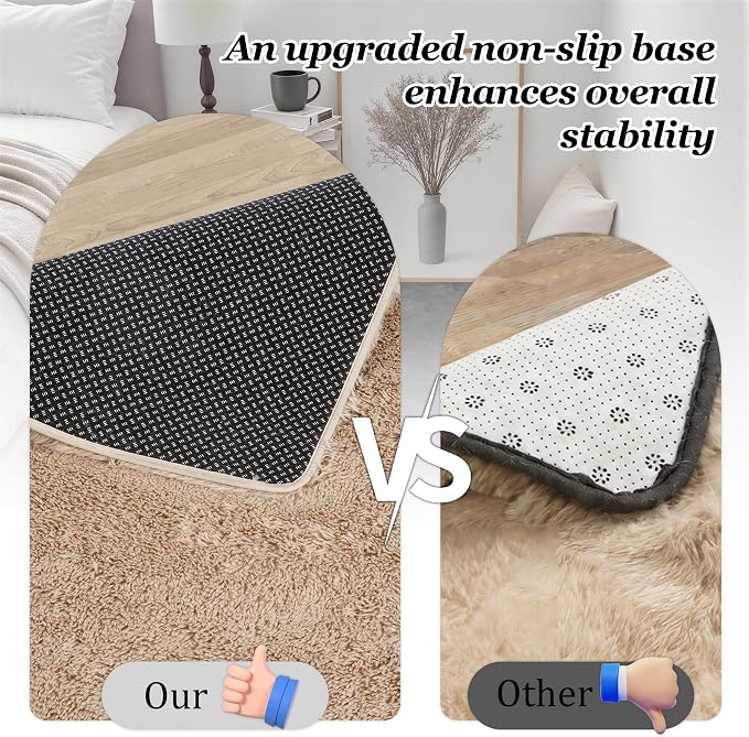 Fluffy 5x7 Area Rugs for Living Room Bedroom: Ultra Soft Shag Rug Non-Slip - Image 6