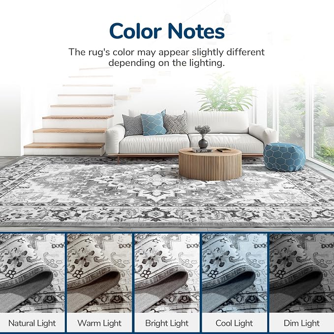 Lessymo 5x7 Area Rug for Living Room - Image 8