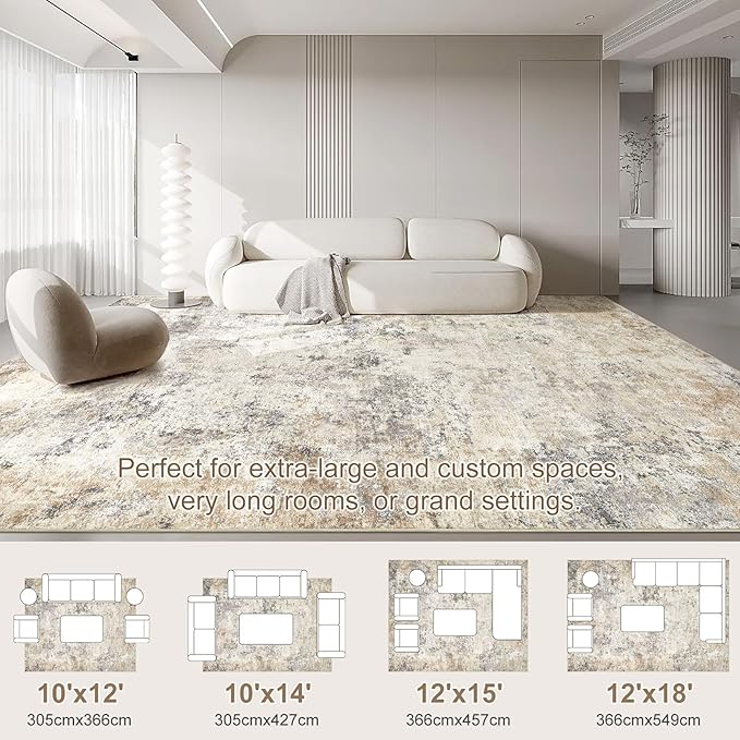 UERMEI 10x14 Washable Area Rug - Image 5