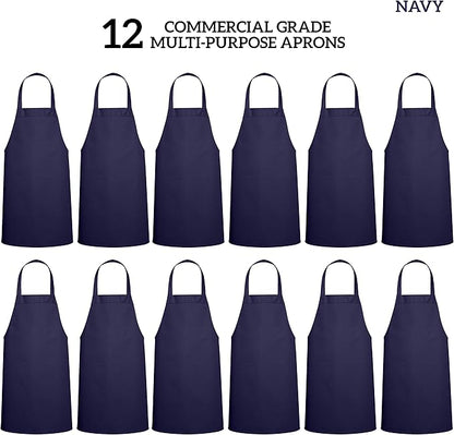 GREEN LIFESTYLE 12 Pack Professional Chef Apron – Grilling Aprons - Image 3