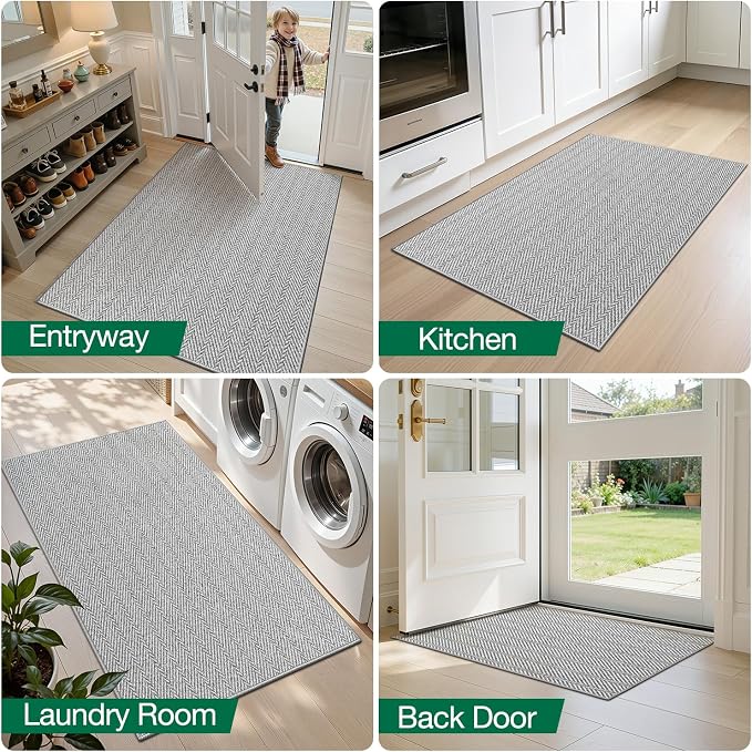 LUMI Ultra Thin Runner Rug for Hallway 2.7'x8', Non-Slip Entryway Rug - Image 8