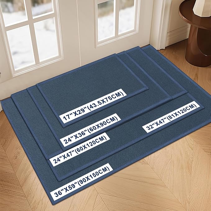 LEKEEPGO Door Mat 36"x59", Non Slip Door Mat Indoor Entrance, Rubber Backing - Image 2