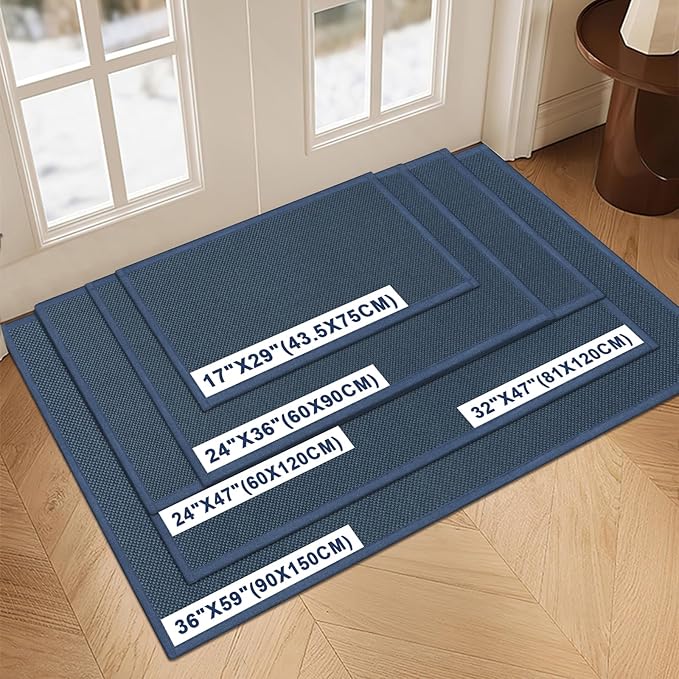 LEKEEPGO Door Mat 17"x29", Non Slip Door Mat Indoor Entrance, Rubber Backing - Image 2