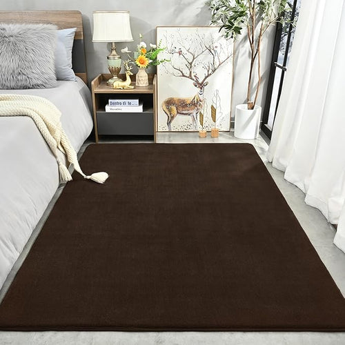 Amearea Large Modern Area Rugs for Bedroom Living Room, 5x8 Feet Brown - Image 2