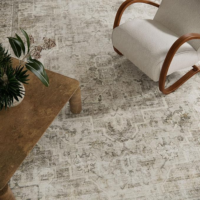 Washable Area Rugs for Living Room: 6x9 Bedroom Area Rugs Boho Vintage Rugs - Image 3