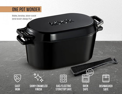 KooK Dutch Oven, for Bread Baking, Sourdough Loaf Pan, - Image 8