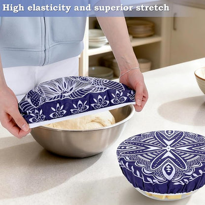 2 Large Reusable Beeswax Bowl Covers - Image 4