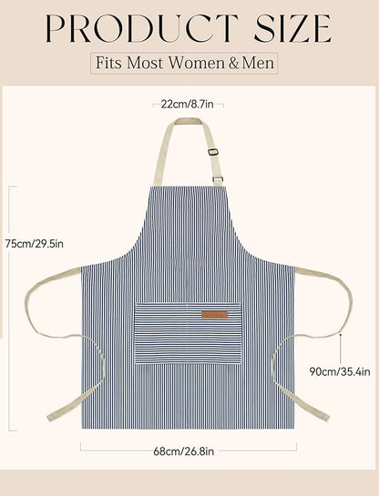 Cardkiss 2 Pack Kitchen Cooking Aprons, Soft Aprons - Image 7